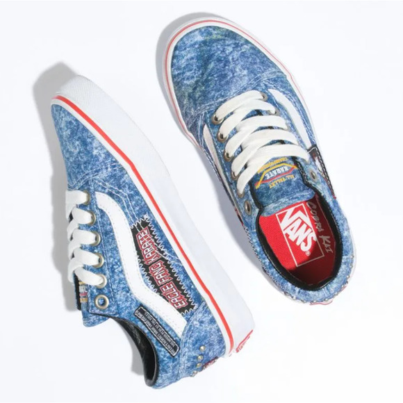 Vans Unisex Youth Old Skool Shoe Cobra Kai Multi/True White Size 11.5 UY NEW - Picture 3 of 10